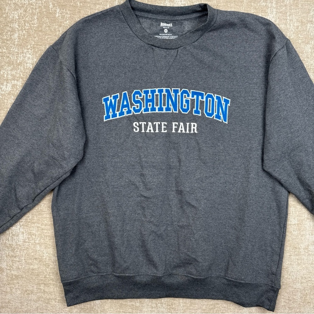 Gray Washington State Fair Men's Sweater 2XL - Picture 2 of 11